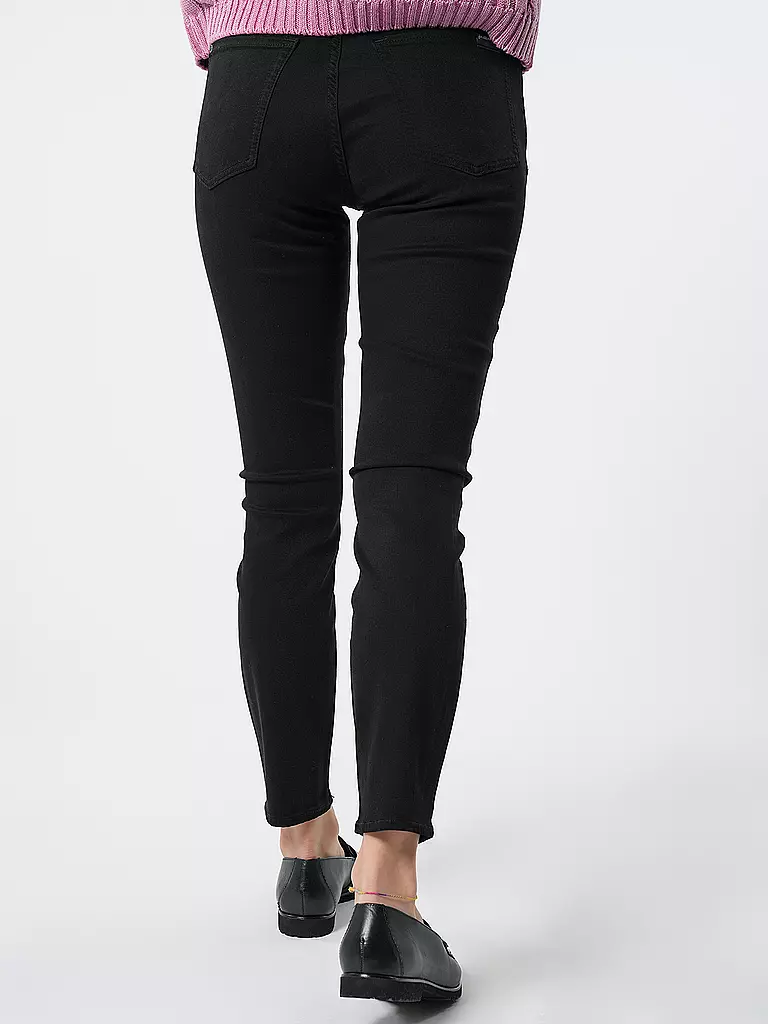 7 FOR ALL MANKIND | Jeans Skinny Fit 7/8 THE ANKLE | schwarz