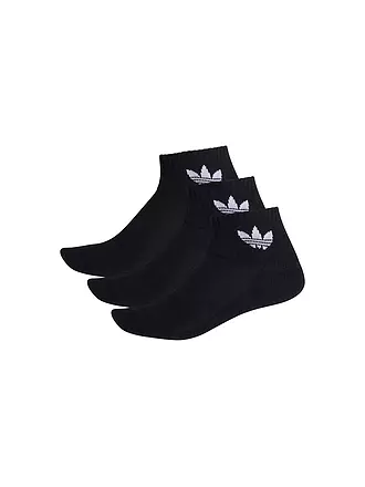 ADIDAS ORIGINALS | Sneaker Socken 3-er Pkg. black | weiss