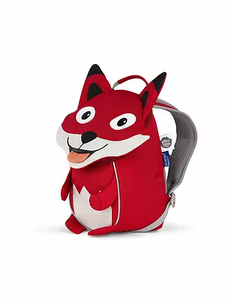 AFFENZAHN | Kinder Rucksack Kleine Freunde - Dinosaurier | rot