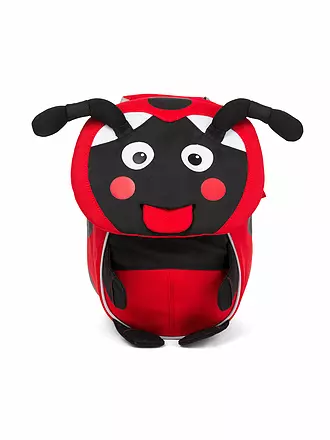 AFFENZAHN | Kinder Rucksack Kleine Freunde - Katze | rot