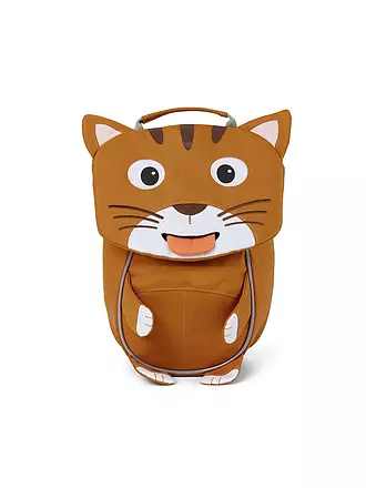 AFFENZAHN | Kinder Rucksack Kleine Freunde - Katze | grau