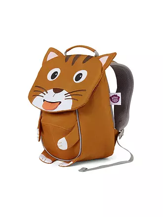 AFFENZAHN | Kinder Rucksack Kleine Freunde - Katze | grau