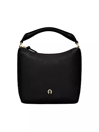 AIGNER | Ledertasche - Hobo Bag ZITA Small | schwarz