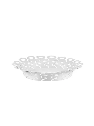 ALESSI | Korbschale VIMINI 27cm Edelstahl Epoxi. Schwarz | weiss