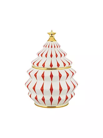 ALESSI | Weihnachts-Keksdose 2,1l DELIGHT Weiss/Rot | weiss