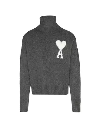 AMI PARIS | Rollkragenpullover | grau