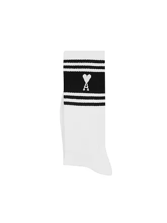 AMI PARIS | Socken ADC STRIPE SOCKS black | 