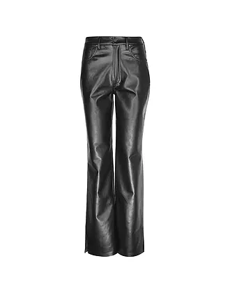 ANINE BING | Hose in Lederoptik ROY PANT | schwarz