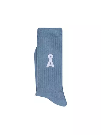 ARMEDANGELS | Socken SAAMU black | hellblau