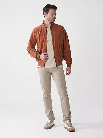 BARACUTA | Lederjacke G9 SUEDE | camel