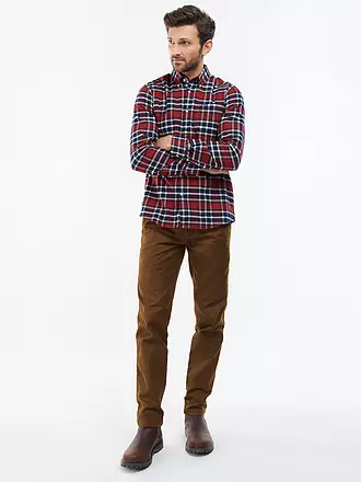 BARBOUR | Flanellhemd Slim Fit BEDSOM | rot