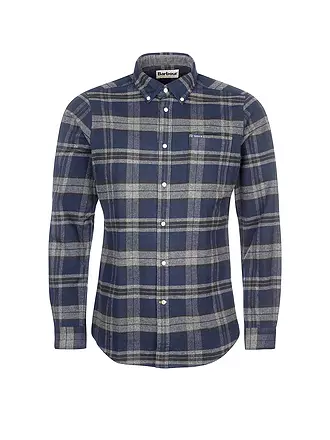 BARBOUR | Flanellhemd Slim Fit BEDSOM | grau