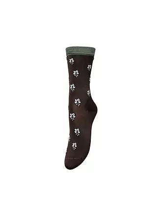 BECKSÖNDERGAARD | Damen Socken LEAVY VISCA Hot Fudge Brown | beige