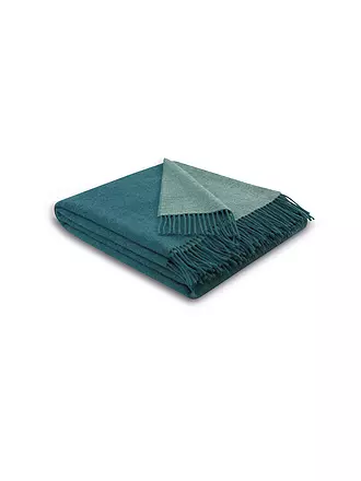 BIEDERLACK | Tagesdecke - Plaid 130x170cm WINTER OCEAN Teal Green | petrol