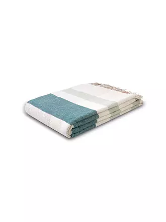 BIEDERLACK | Tagesdecke - Plaid 150x200cm Teal-Charming  | 