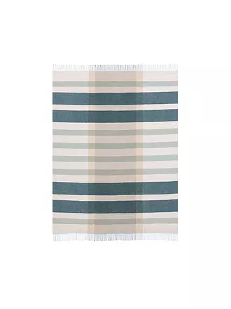 BIEDERLACK | Tagesdecke - Plaid 150x200cm Teal-Charming  | 