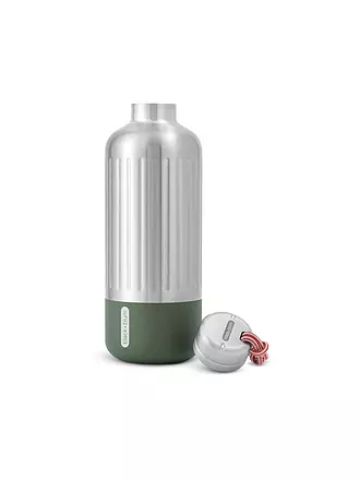 BLACK+BLUM | Isolierflasche EXPLORER 0,85l Schwarz/Edelstahl | olive