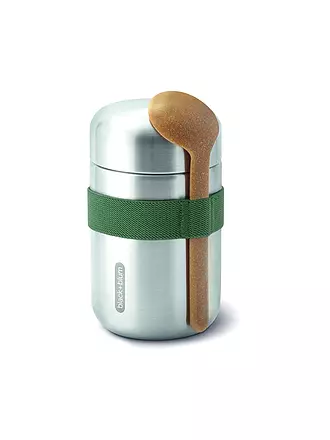 BLACK+BLUM | Thermosbehälter - Food Flask 400ml Schwarz/Edelstahl | olive