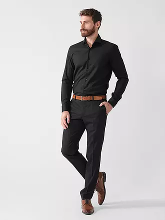 BOSS | Hemd Slim Fit HANK | schwarz