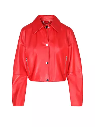 BOSS | Lederjacke SASSINA | rot