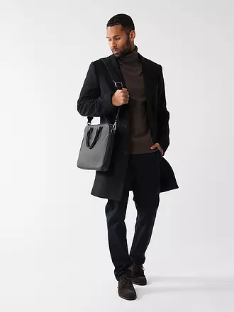 BOSS | Ledertasche - Aktentasche NEW CROSSTOWN | schwarz