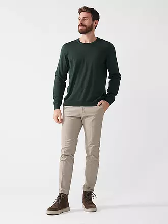 BOSS | Pullover Slim Fit LENO-P | dunkelgrün