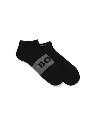 BOSS | Sneaker Socken 2er Pkg black | dunkelblau