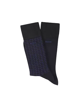 BOSS | Socken 2er Pkg black | dunkelblau