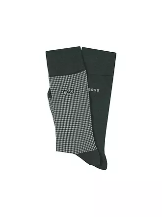 BOSS | Socken 2er Pkg. charcoal | dunkelgrün