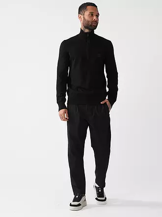 BOSS | Troyer Pullover KANOBIX | schwarz