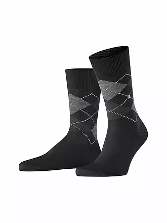 BURLINGTON |  Herren Socken MANCHESTER dark rock | schwarz