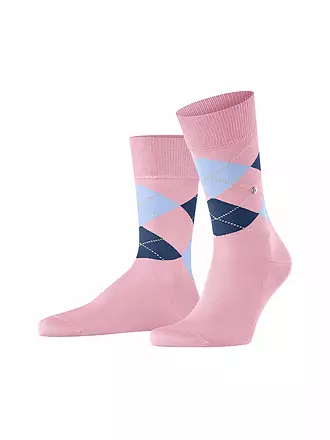 BURLINGTON |  Herren Socken MANCHESTER dark rock | rosa