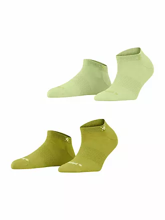 BURLINGTON | Damen Sneaker-Socken 2er Pkg. EVERYDAY 36-41 marine | grün