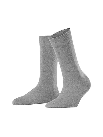 BURLINGTON | Damen Socken BLOOMSBURY 36-41 light grey | grün