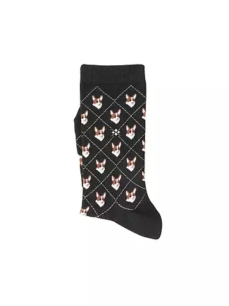 BURLINGTON | Damen Socken CORGI 36-41 black | hellgrün