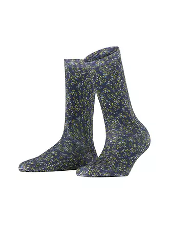 BURLINGTON | Damen Socken DITSY FLORAL PRINT 36-41 wine | dunkelblau