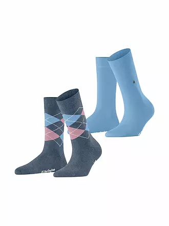 BURLINGTON | Damen Socken EVERYDAY 2-er Pkg 36-41 marine | blau