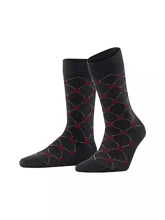 BURLINGTON | Damen Socken SWEET RIBBON 36-41 black | rot