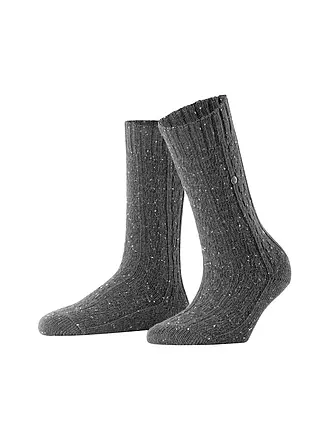 BURLINGTON | Damen Socken TWEED TALES 36-41carbon melange | dunkelrot