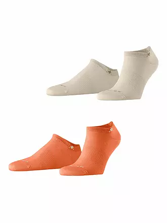 BURLINGTON | Herren Sneaker Socken EVERYDAY 2-er Pkg. 40-46 light jean | orange