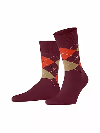 BURLINGTON | Herren Socken 40-46 MANCHESTER bee | dunkelrot