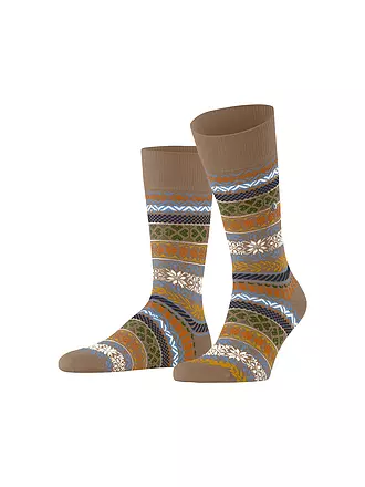 BURLINGTON | Herren Socken COUNTRY FAIR ISLE 40-46 camel | 