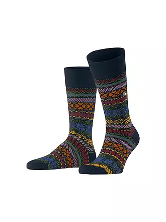 BURLINGTON | Herren Socken COUNTRY FAIR ISLE 40-46 camel | dunkelblau