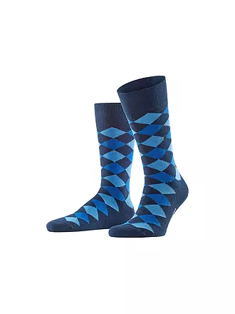 BURLINGTON | Herren Socken DANNY 40-46 light greymel. | blau