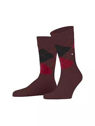 BURLINGTON | Herren Socken DUNDEE 40-46 buckeye mel | dunkelrot