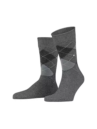 BURLINGTON | Herren Socken DUNDEE 40-46 merlot | grau