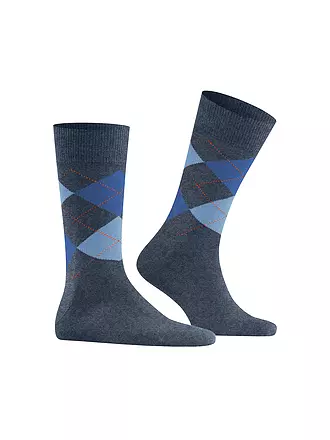 BURLINGTON | Herren Socken EDINBURGH 40-46 black | blau