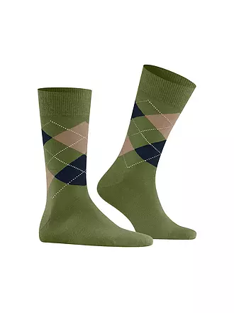 BURLINGTON | Herren Socken EDINBURGH 40-46 dark blue mel | olive