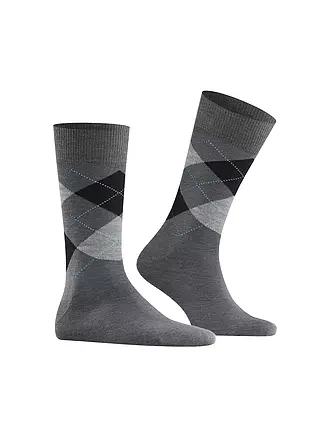 BURLINGTON | Herren Socken EDINBURGH 40-46 dark night | grau