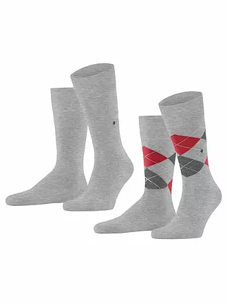 BURLINGTON | Herren Socken EVERYDAY 2-er Pkg. 40-46 marina | hellgrau